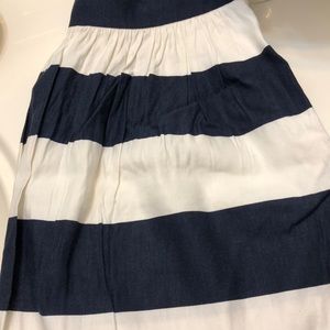 Navy and White Stripe Banana Republic Skirt